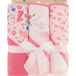 Cudlie - 3 Pk Toalha com Capuz Enrolada/Cardá-la, Olá Floral Online