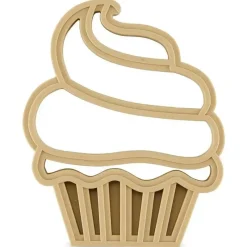 Cudlie - 2 unidades de mordedor de silicone de grau alimentício, café e muffin Discount