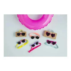 Mud Pie Óculos de sol menina coração de torta de lama com alça Fashion