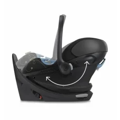 Cybex - Assento de carro infantil giratório Aton G Sensorsafe, Moon Black Fashion