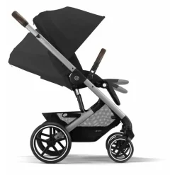 Cybex - Balios S Lux 2 Carrinho, Moldura Prata/Preto Lua Best