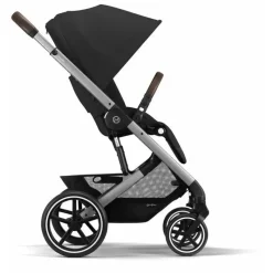 Cybex - Balios S Lux 2 Carrinho, Moldura Prata/Preto Lua Best