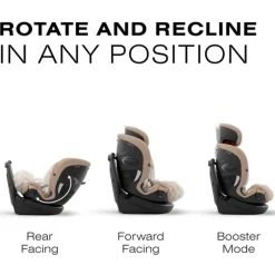 Cybex - Callisto G 360° Rotating All-in-One Convertible Car Seat, Almond Beige Best