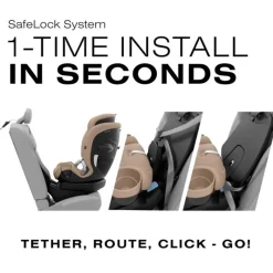 Cybex - Callisto G 360° Rotating All-in-One Convertible Car Seat, Almond Beige Best