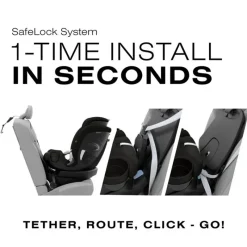 Cybex - Callisto G 360° Rotating All-in-One Convertible Car Seat, Moon Black Clearance