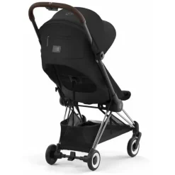 Cybex - Carrinho Compacto Coya, Cromo/Marrom Escuro/Preto Sépia Best