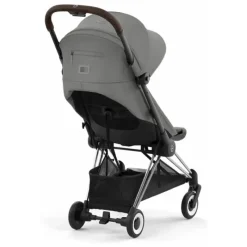 Cybex - Carrinho Compacto Coya, Cromo/Marrom Escuro/Cinza Mirage Best