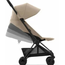 Cybex - Carrinho Coya Compacto, Preto Mate/Bege Aconchegante Discount