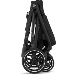 Cybex - Carrinho de passeio simples a duplo Gazelle S 2, moldura preta/preto lua New