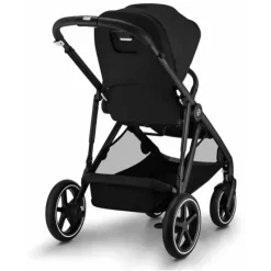 Cybex - Carrinho de passeio simples a duplo Gazelle S 2, moldura preta/preto lua New
