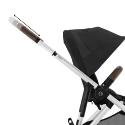 Cybex - Carrinho de passeio simples a duplo Gazelle S 2, moldura prateada/preto lua New