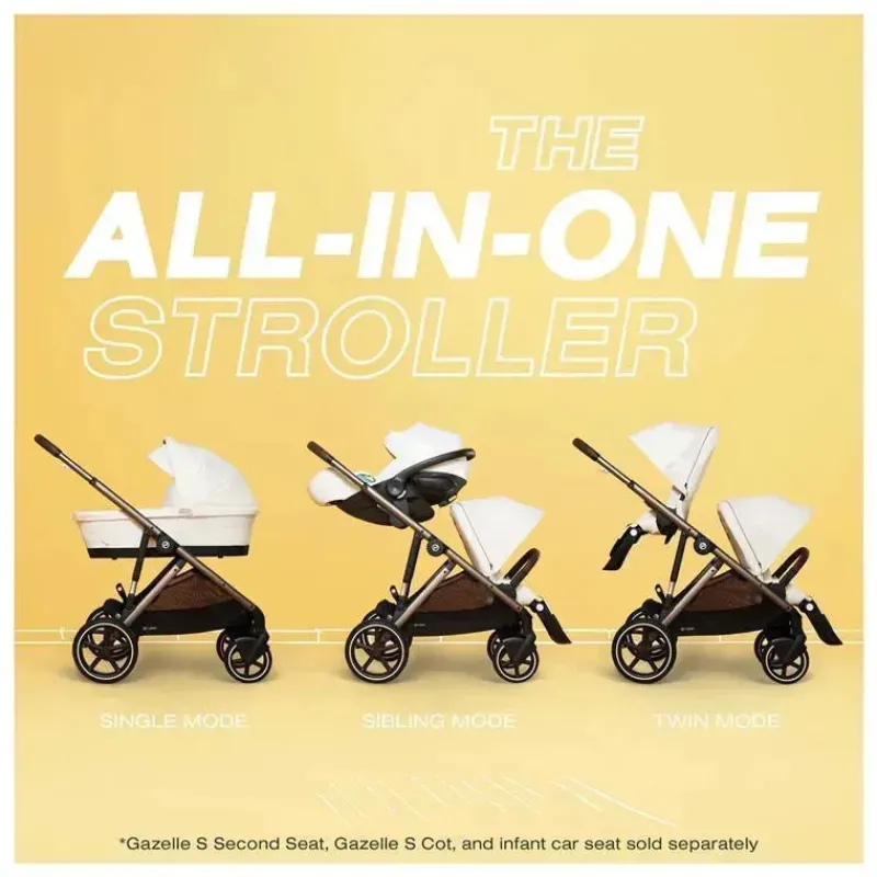 cybex__carrinho_de_passei_SKUPAodPTDI_2.webp Cybex - Carrinho de passeio simples a duplo Gazelle S 2, estrutura taupe/bege concha Sale