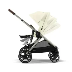 Cybex - Carrinho de passeio simples a duplo Gazelle S 2, estrutura taupe/bege concha Sale
