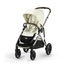Cybex - Carrinho de passeio simples a duplo Gazelle S 2, estrutura taupe/bege concha Sale