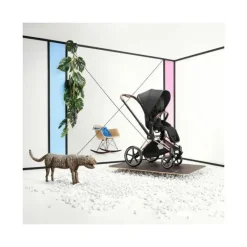 Cybex - Carrinho Priam 4 com estrutura preta fosca/assento preto profundo Discount
