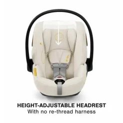 Cybex - Cloud G Lux SensorSafe Comfort Extend Extend Infant Car Seat, Seashell Beige Sale