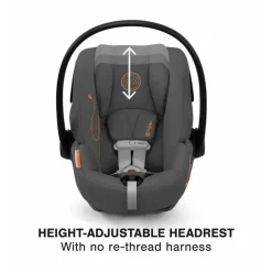 Cybex - Cloud G Lux SensorSafe Comfort Extend Cadeira Auto Infantil Lava Cinza Clearance