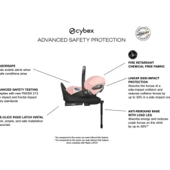 Cybex - Cloud T Sensorsafe Infant Car Seat, Peach Pink Discount