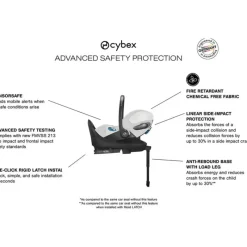 Cybex - Cloud T Sensorsafe Infant Car Seat, Platinum White Sale