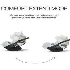 Cybex - Cloud T Sensorsafe Infant Car Seat, Platinum White Sale