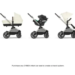 Cybex - Eos Lux 2-In-1 Stroller, Seashell Beige Online