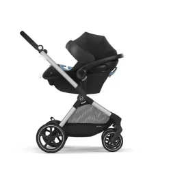 Cybex - EOS Travel System, carrinho + cadeirinha infantil Aton G Moon Black (moldura prateada) Online