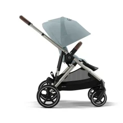 Cybex - Gazelle S 2 Double Stroller Bundle, Sky Blue/Silver Frame Best