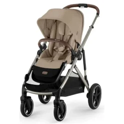 Cybex - Gazelle S 2 Single-to-Double Stroller, Taupe Frame/Almond Beige Sale