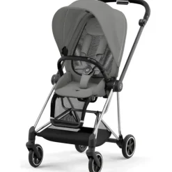 Cybex - Mios 3, Chrome/Black Frame + Mirage Grey Seat Pack Outlet