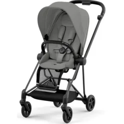 Cybex - Mios 3, Matt Black/Black Frame + Mirage Grey Seat Pack Best