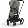 Cybex - Priam4, Matte Black/Black + Soho Grey Seat Pack Outlet