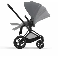 Cybex - Priam4, Matte Black/Black + Soho Grey Seat Pack Outlet