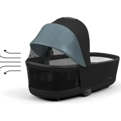 Cybex - Priam4/Epriam2 Lux Cot, Sepia Black Fashion