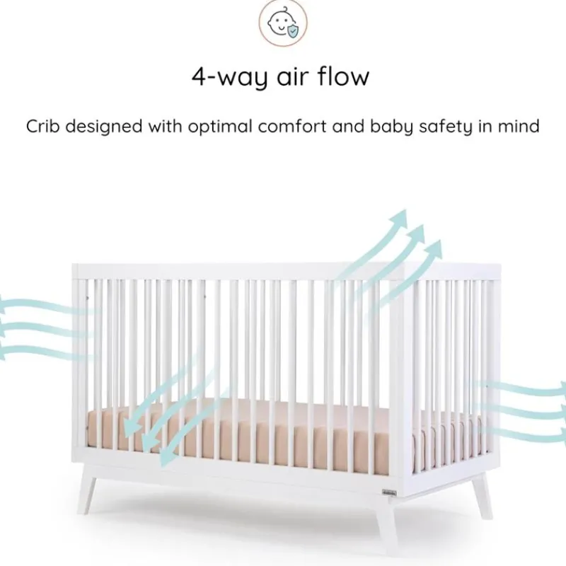 dadada__bero_conversvel___SKUKxS0YDIv_2.webp Dadada Furniture Dadada - Berço Conversível 3 em 1 Soho, Branco Best