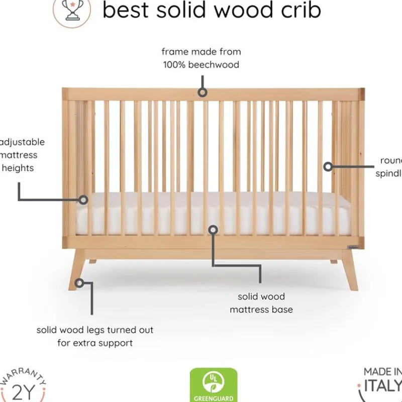dadada__bero_conversvel___SKULfdvHMeq_4.webp Dadada Furniture Dadada - Berço conversível 3 em 1 Baby Soho em cama infantil, natural Sale