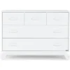 Dadada Furniture Dadada - Soho 5-Drawer Dresser for Nursery and Bedroom, White Fashion