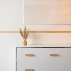 Dadada Furniture Dadada - Soho 5-Drawer Dresser For Nursery and Bedroom, White/Natural Clearance