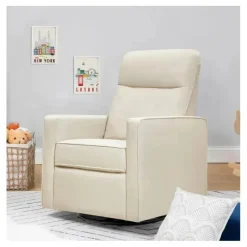 Million Dollar Baby Davinci - Gabby Pillowback Glider Giratório, Carvalho Natural Clearance