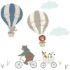 Lambs u0026 Ivy Decalques de parede de animais de balão de ar quente Up &amp; Away Originals para dormir - Up &amp; Away Hot