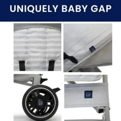 Delta - Gap Classic Umbrella Carrinho Leve Cinza Hot