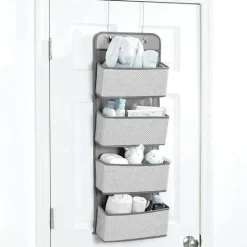 Delta - Organizador de 4 Bolsos Sólido, Cinza Dove Outlet