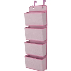 Delta - Organizador de parede suspenso com 4 bolsos, quase rosa Outlet
