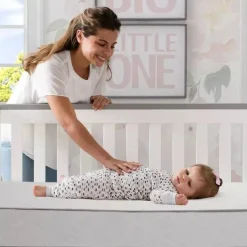 Delta Children - Beautyrest Black Diamond 2 estágios berço e colchão infantil - branco Clearance