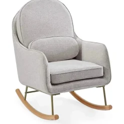 Delta Children - Ella Rocker com tecido LiveSmart Evolve, cinza calcário New