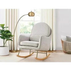 Delta Children - Ella Rocker com tecido LiveSmart Evolve, cinza calcário New
