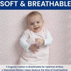 Delta Children - Saco de dormir Gap babyGap TrueSleep, 6-12 meses, listra rosa Outlet
