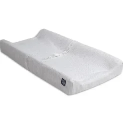 Delta Children - Trocador Gap BabyGap Contoured com capa refrescante, listra cinza New