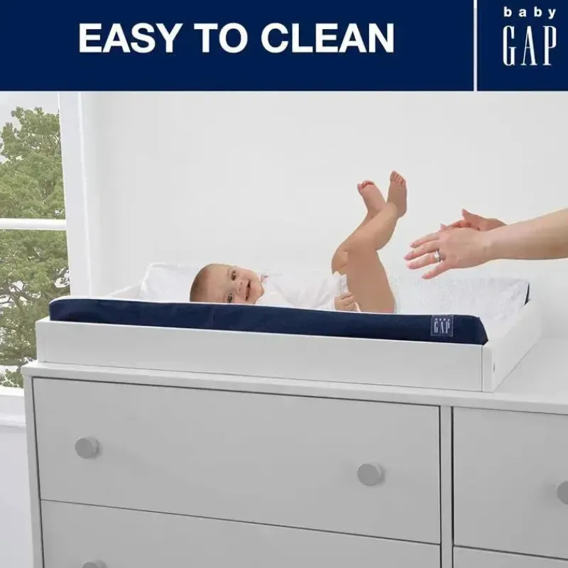 delta_children__trocador__SKUnZcCObiE_4.webp Delta Children - Trocador Gap BabyGap Contoured com capa de resfriamento, azul-marinho Outlet