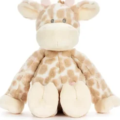 Demdaco - Bichinho de pelúcia luxuoso, marrom e rosa, girafa Sale