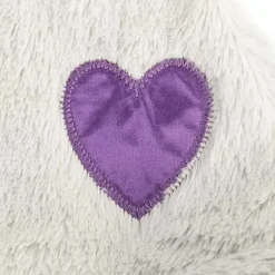 Demdaco - Birthstone Ametista e Cinza, Urso Cobertor de Pelúcia Fevereiro Fashion